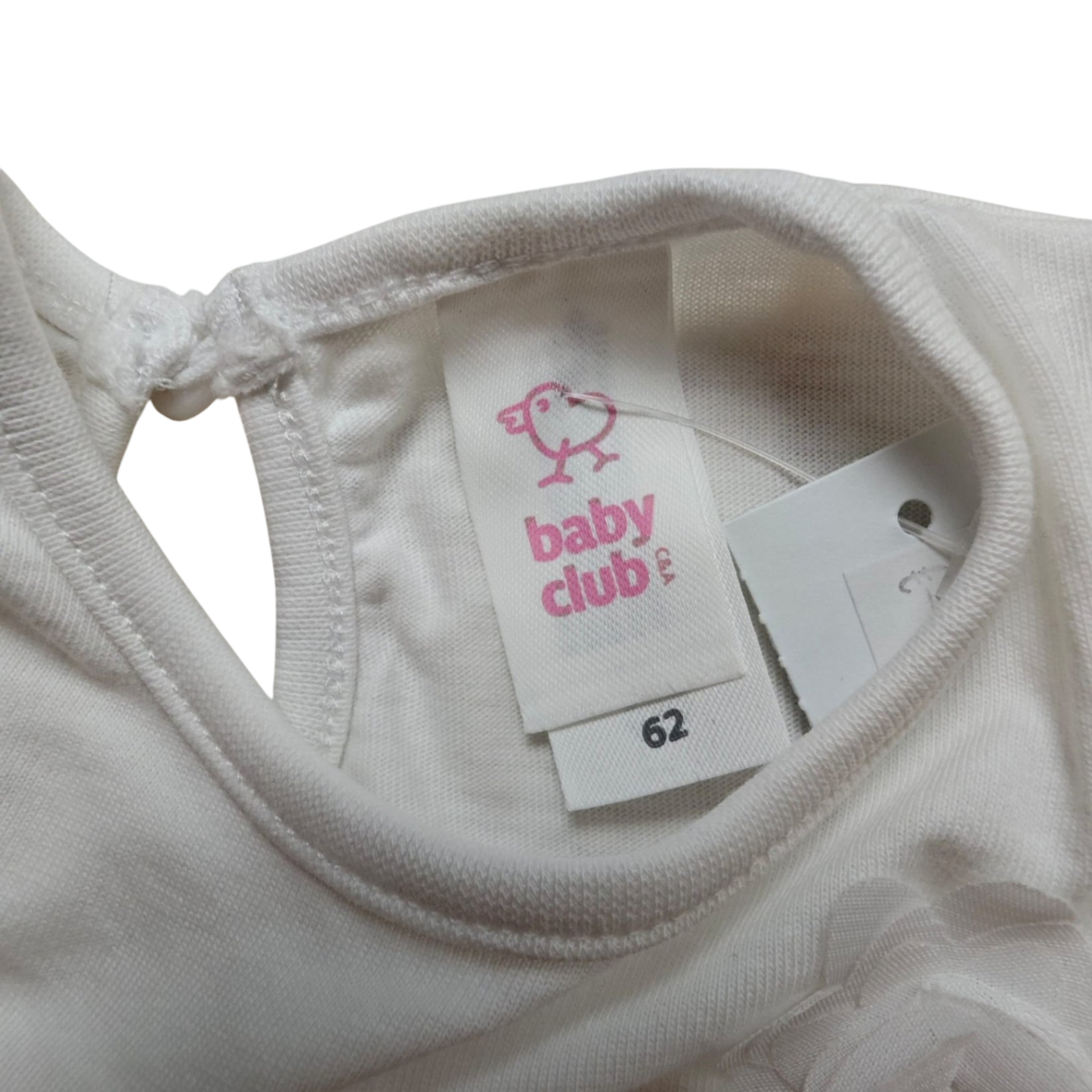 Baby Club Kurzarmshirt Weiß Größe 62