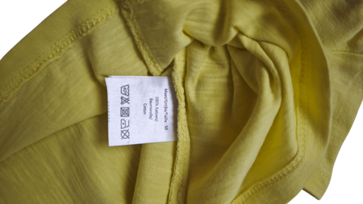 Newborn Kurzarmshirt Gelb Größe 50-56