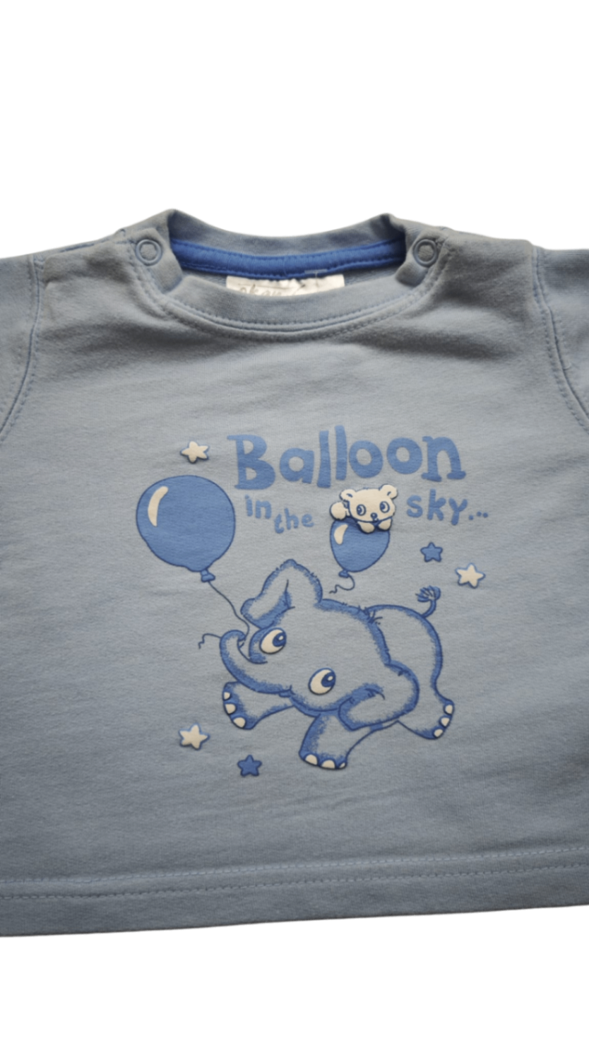 okay Langarmshirt Hellblau Größe 56