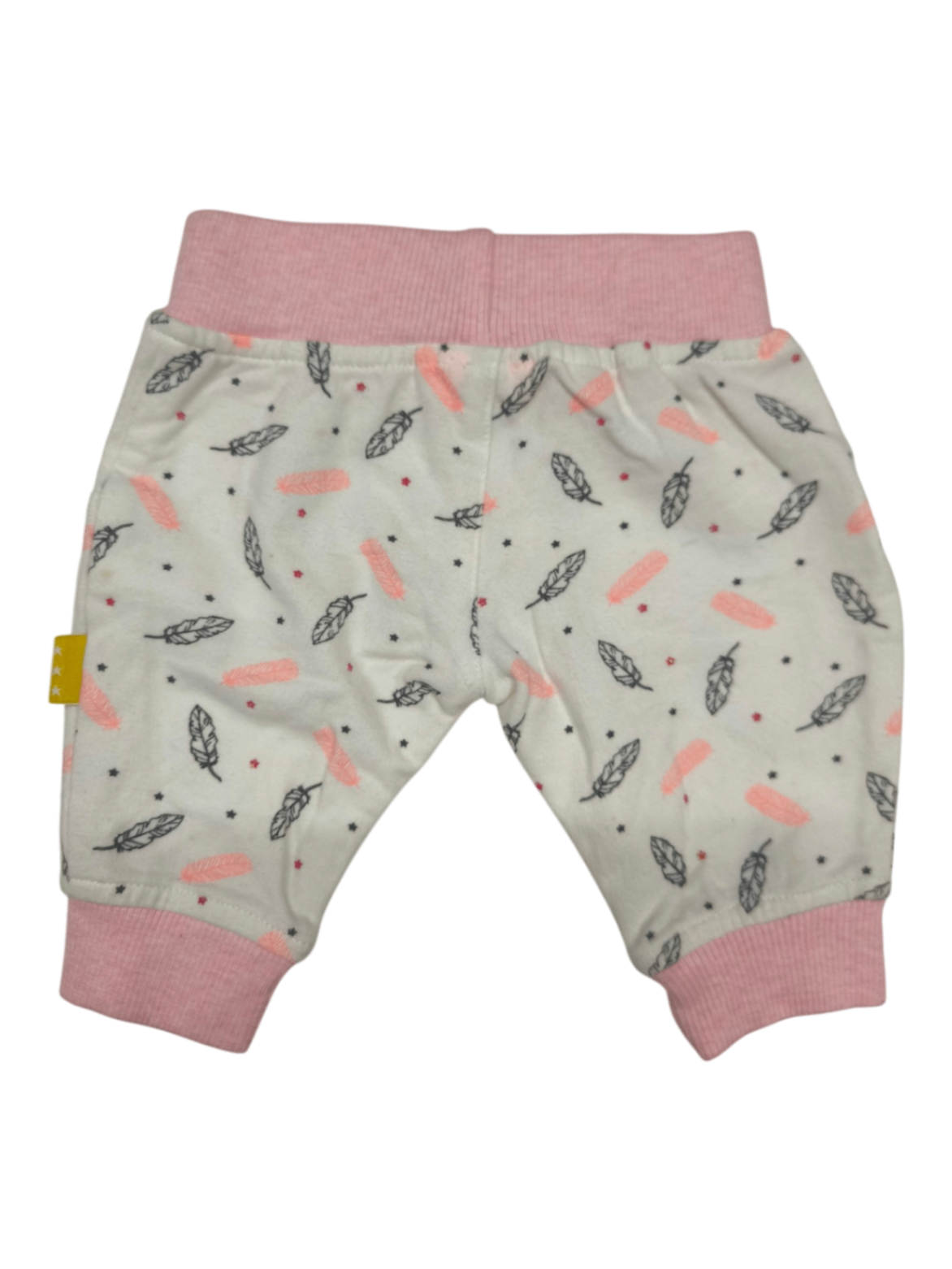 HEMA Jogginghose Weiß mit Rosa Größe 50