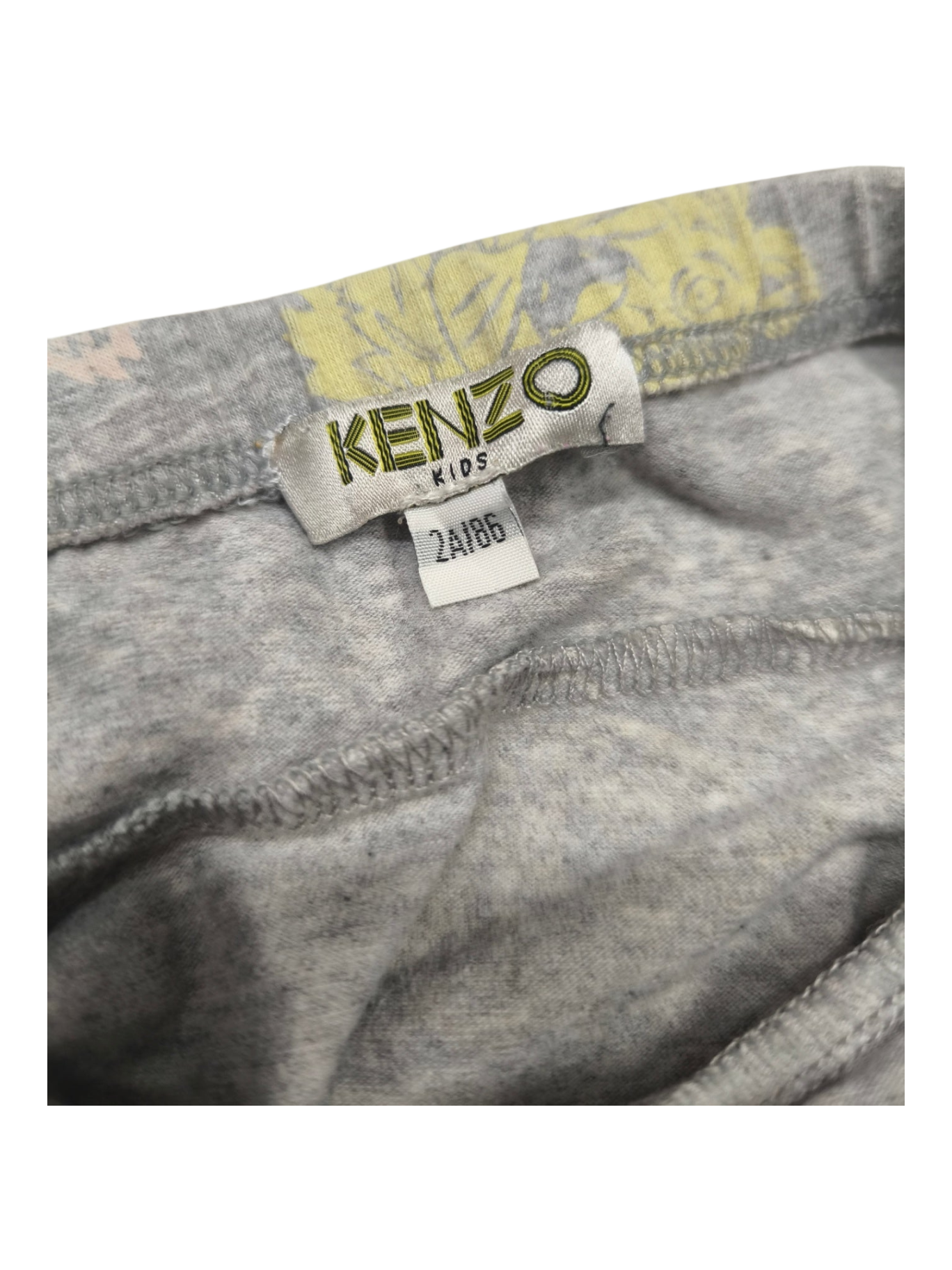 Annabel´s Second Style & Co. Kenzo Kids Rock in Grau mit Tiger-Print und Etikett in Größe 86