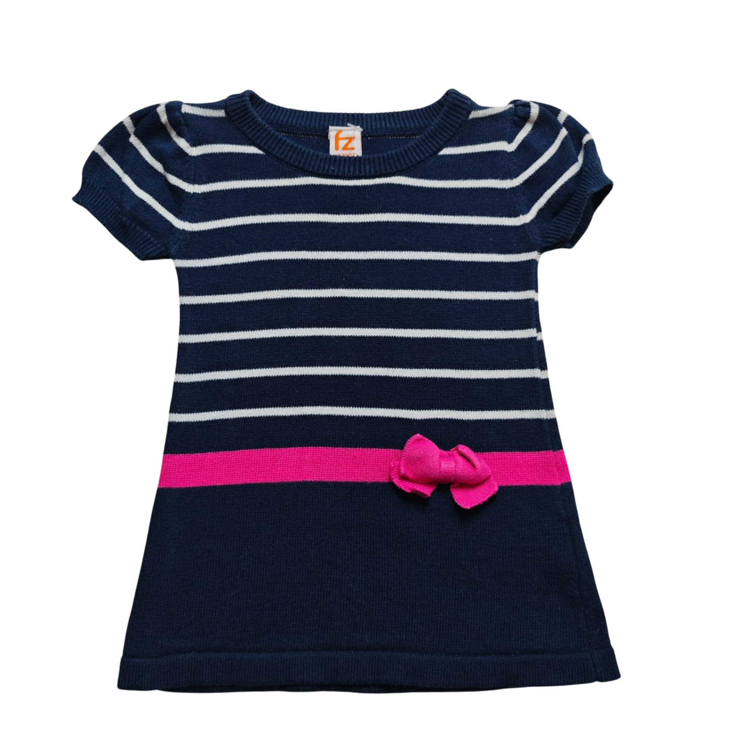 FR3NDZ Kleid Dunkelblau, Weiß, Pink Größe 62