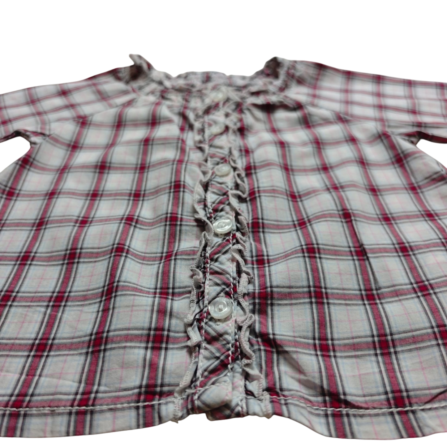 L.O.G.G. Bluse Rot, Weiß, Schwarz Größe 62