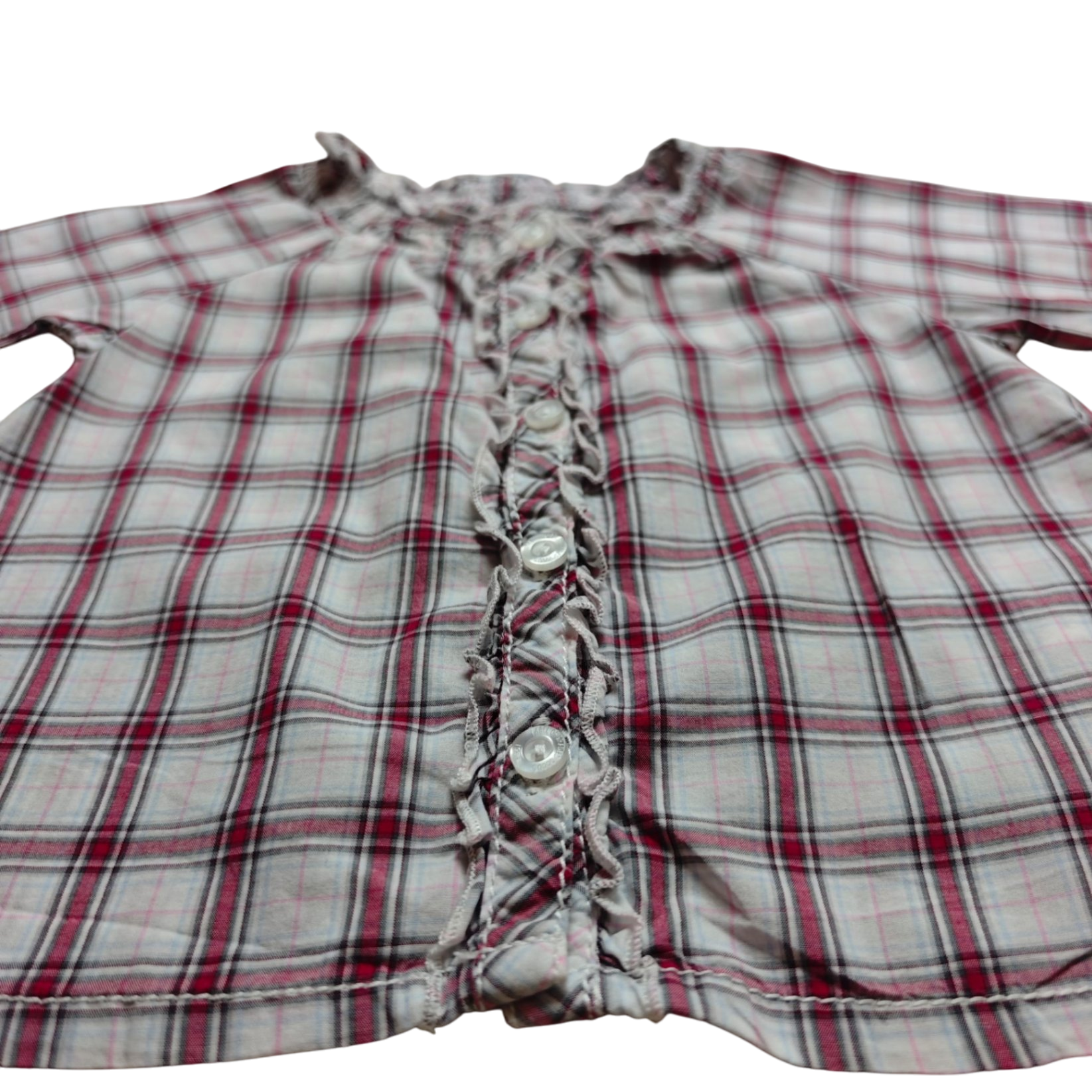 L.O.G.G. Bluse Rot, Weiß, Schwarz Größe 62