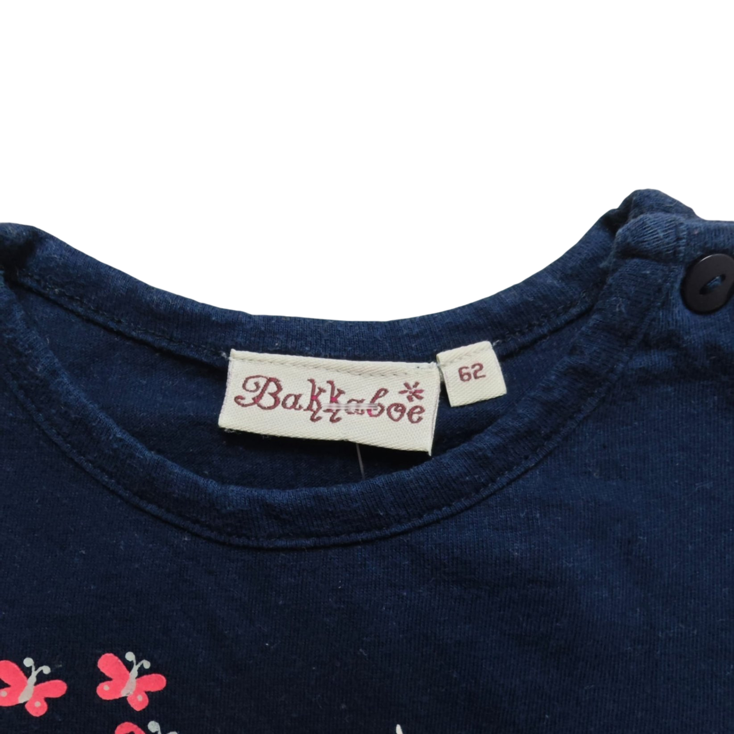Bakkaboe Kurzarmshirt Dunkelblau Größe 62