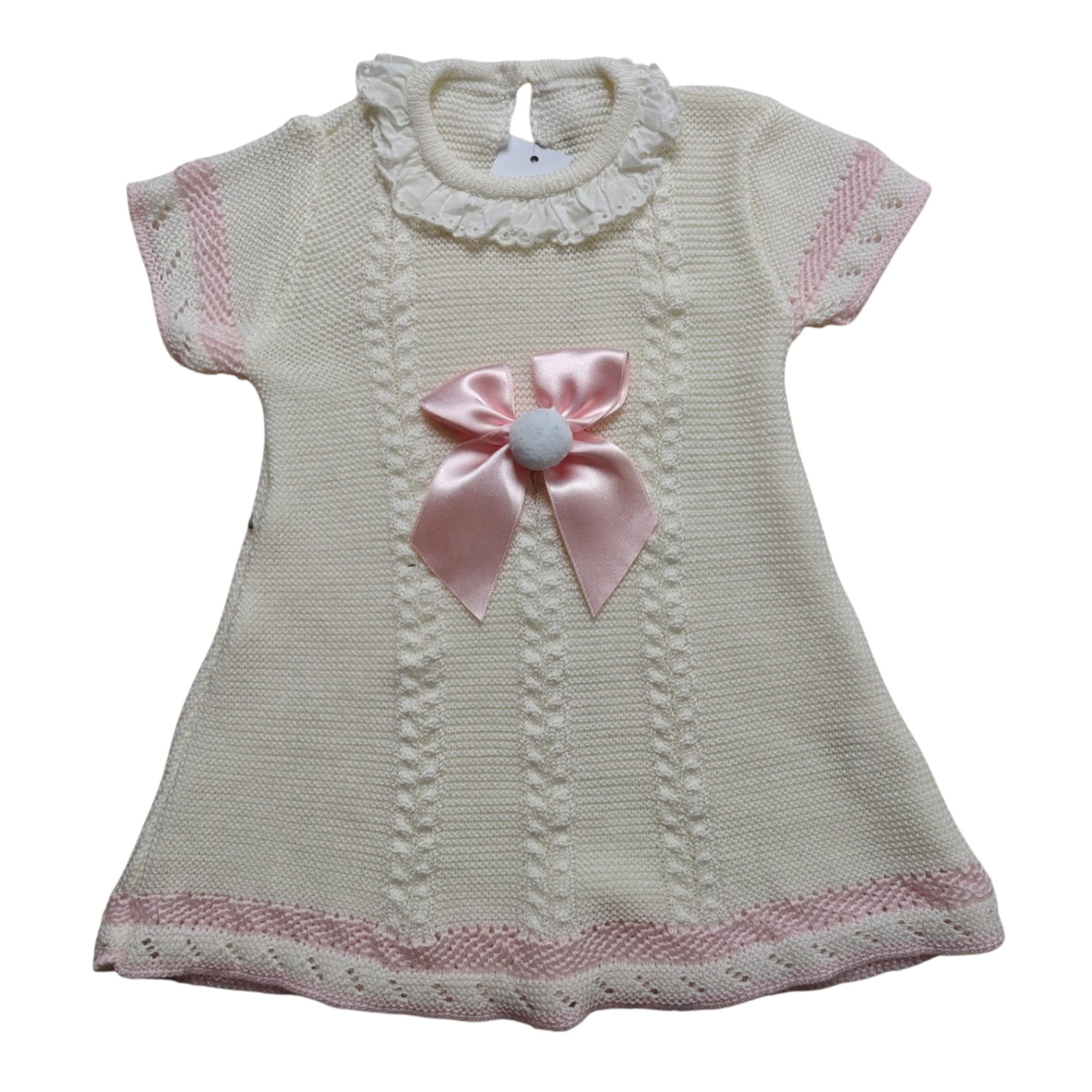 Fruit de ma passion Kleid Creme, Pink Größe 68