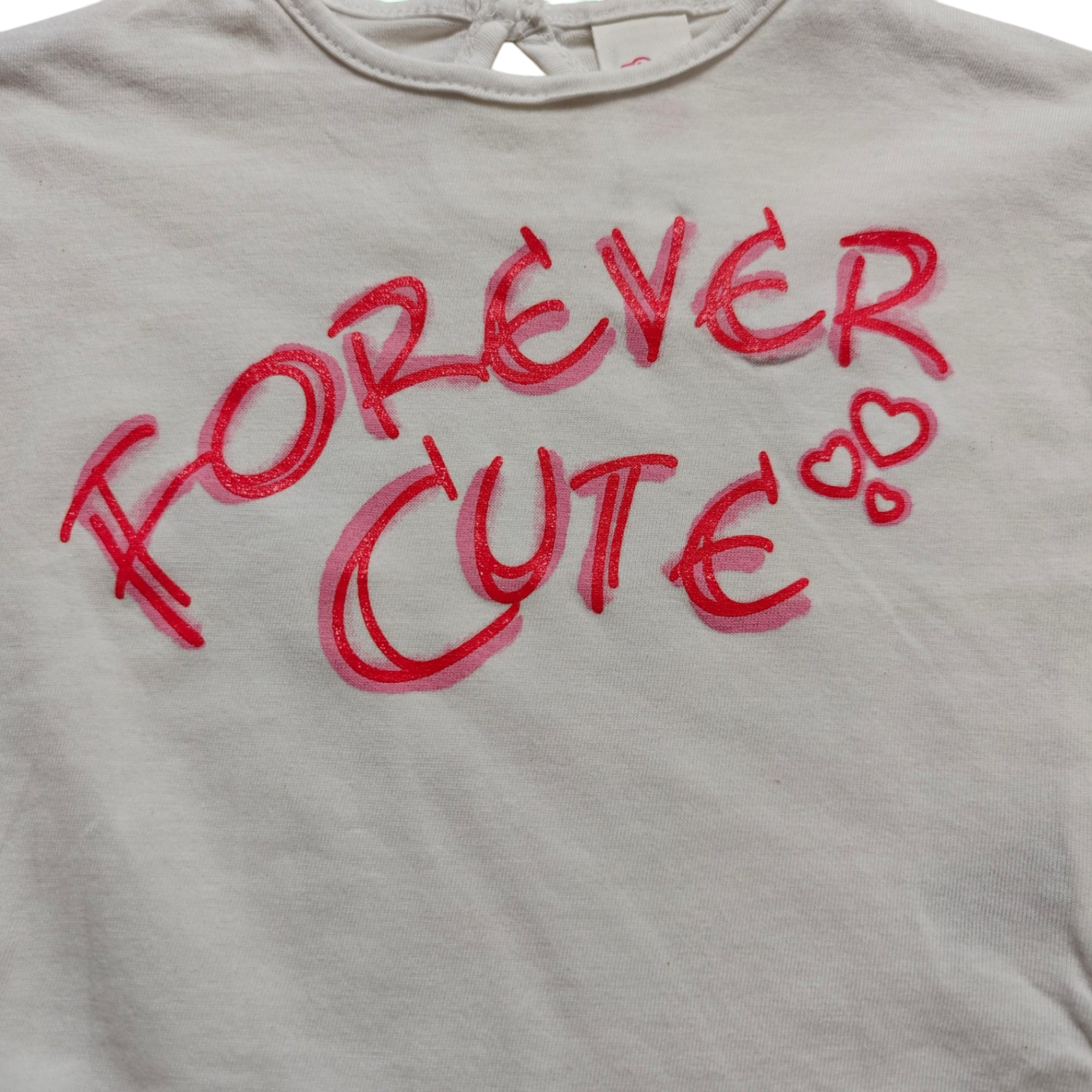 Baby Club Kurzarmshirt Weiß Größe 62