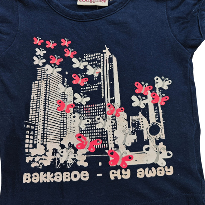 Bakkaboe Kurzarmshirt Dunkelblau Größe 62