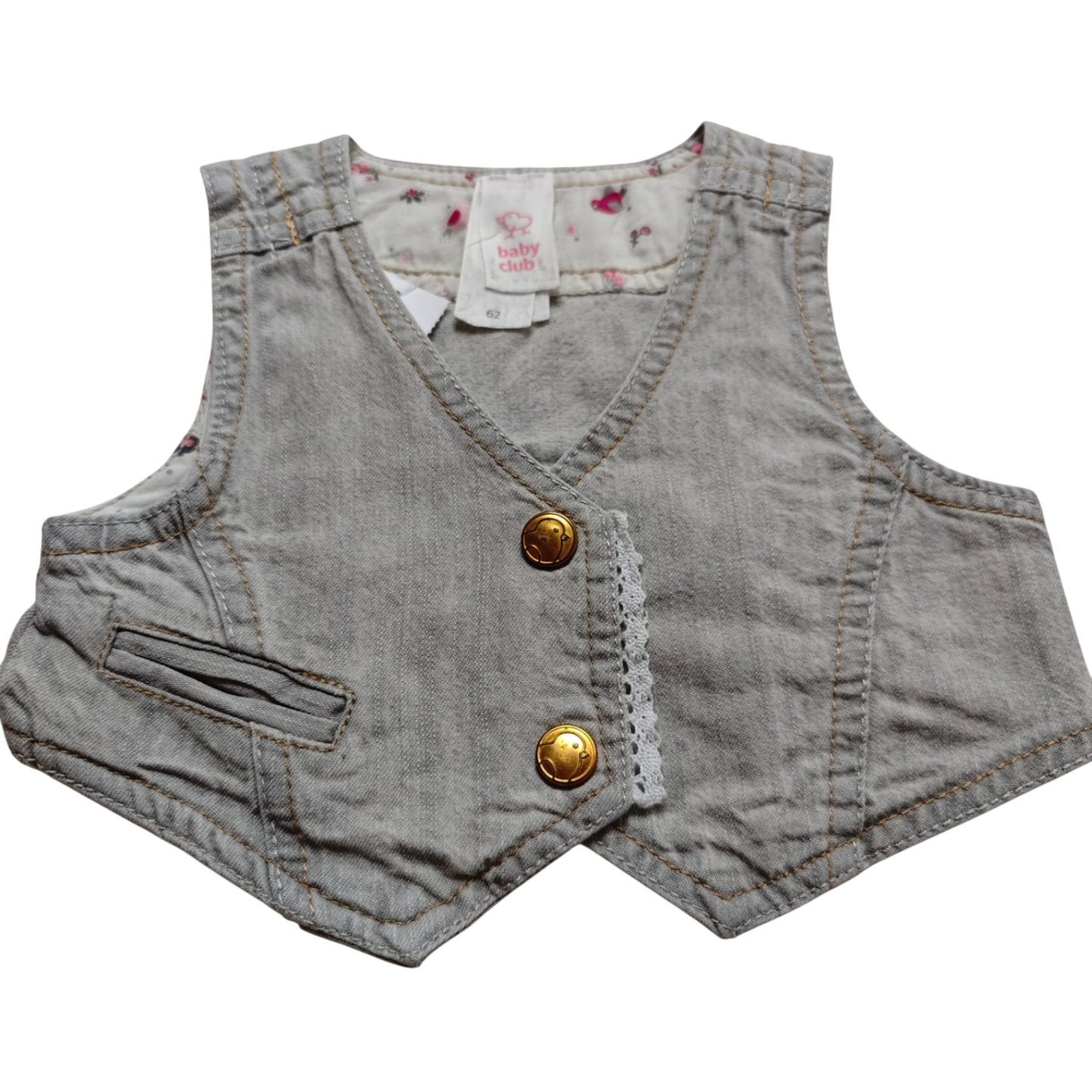 Baby Club Weste Grau Größe 62