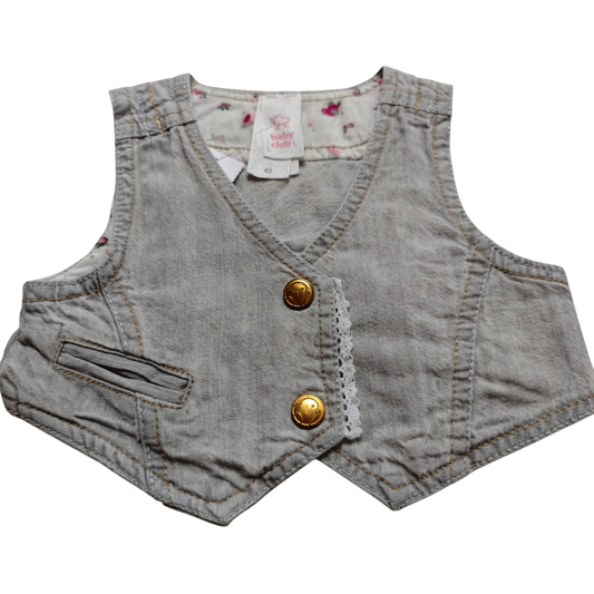 Baby Club Weste Grau Größe 62
