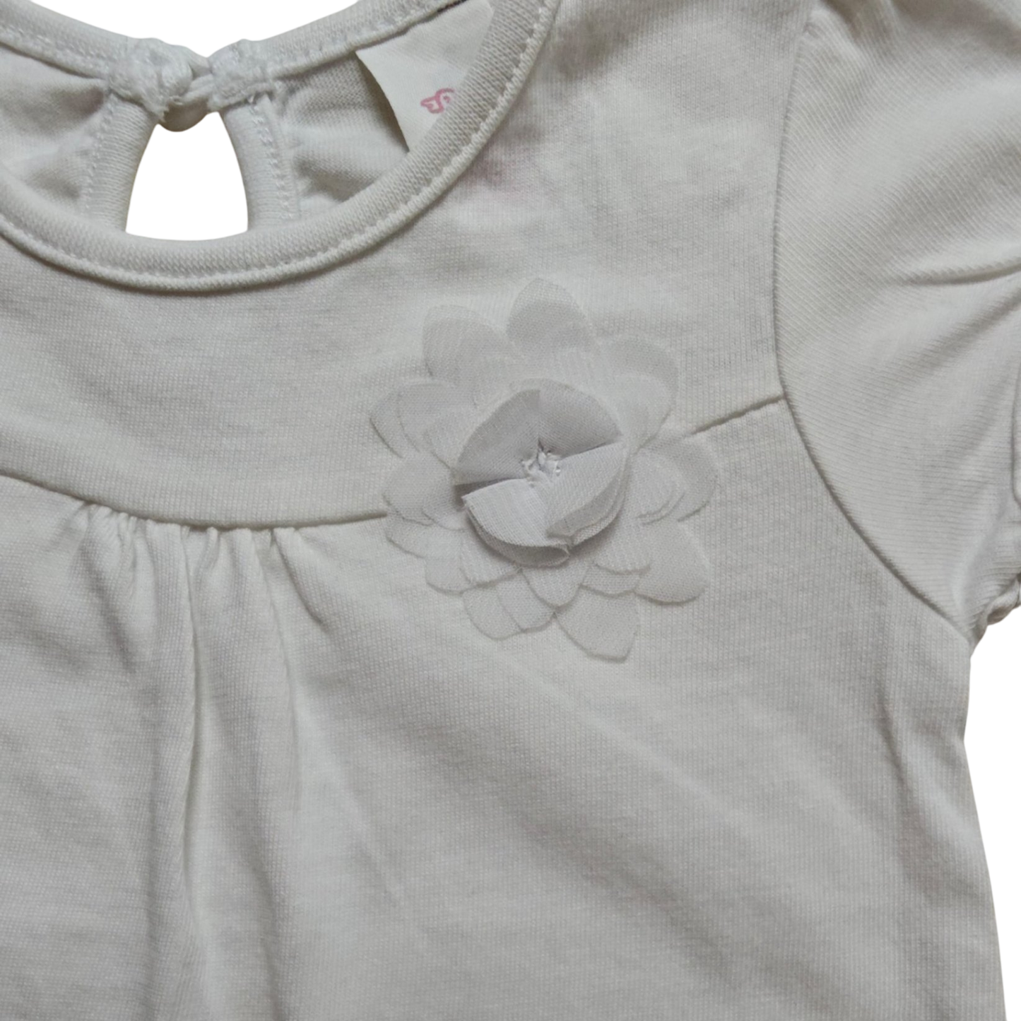 Baby Club Kurzarmshirt Weiß Größe 62