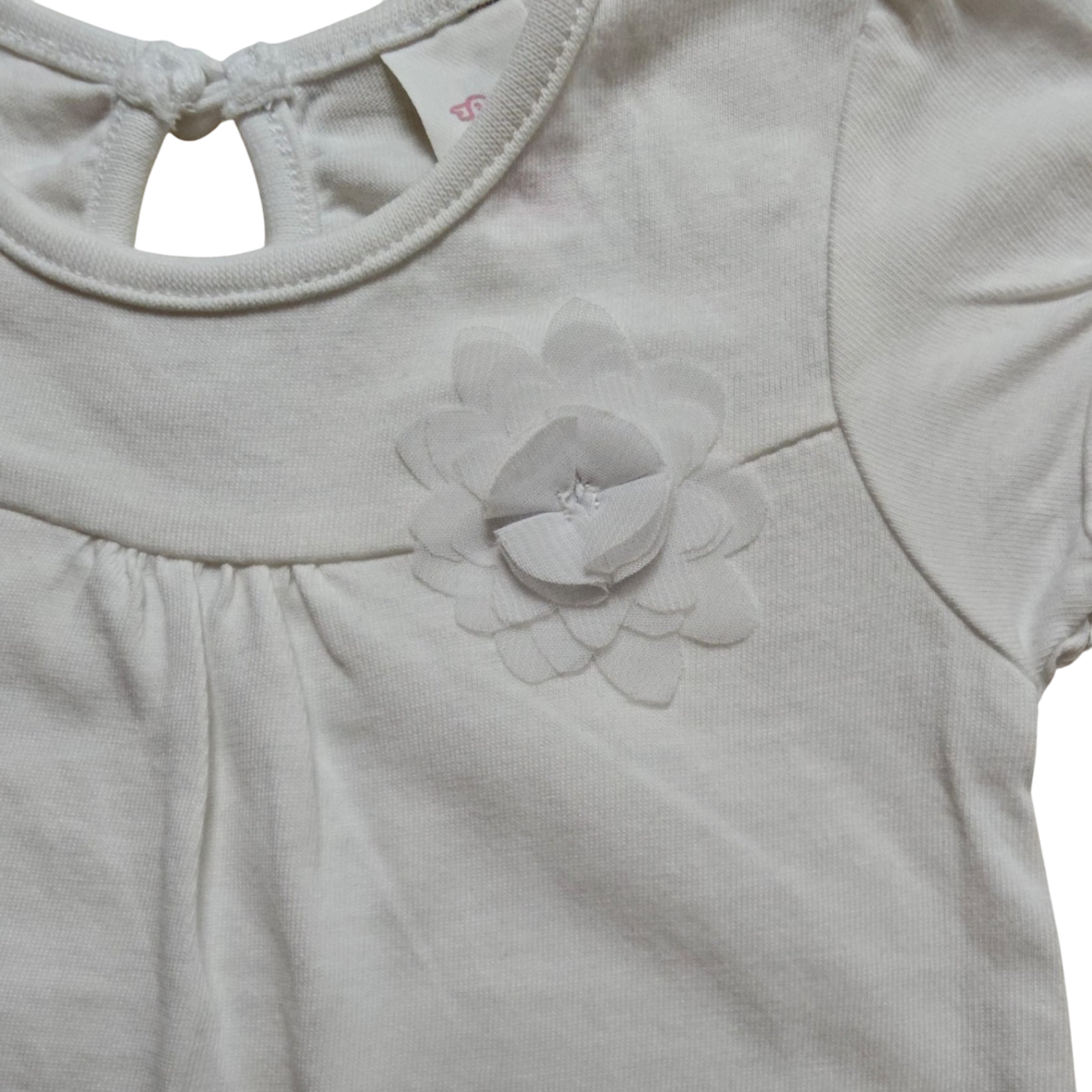 Baby Club Kurzarmshirt Weiß Größe 62