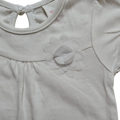 Baby Club Kurzarmshirt Weiß Größe 62