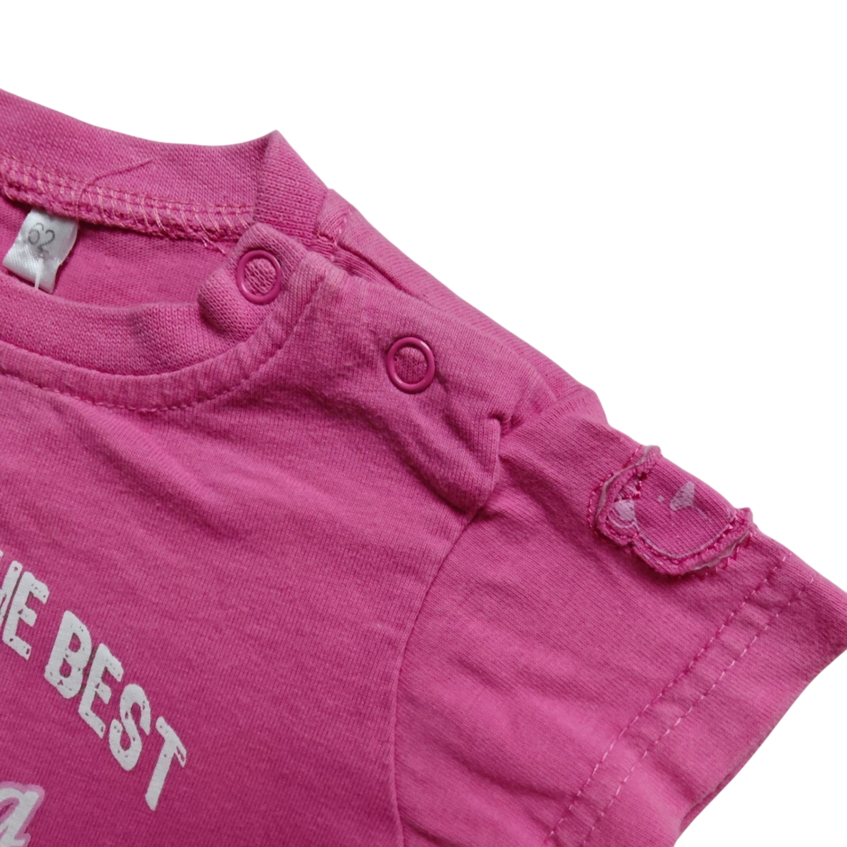 Markenlos Kurzarmshirt Rosa Größe 62
