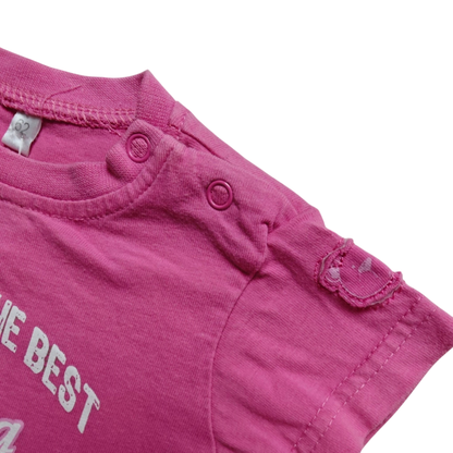 Markenlos Kurzarmshirt Rosa Größe 62