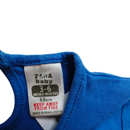 Zara Baby Kurzarmshirt Blau Größe 68