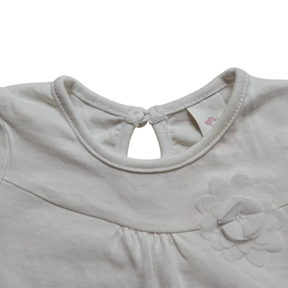 Baby Club Kurzarmshirt Weiß Größe 62
