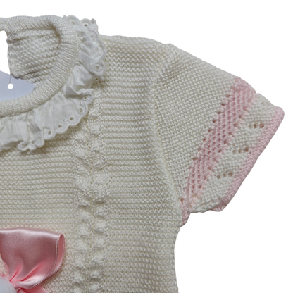 Fruit de ma passion Kleid Creme, Pink Größe 68