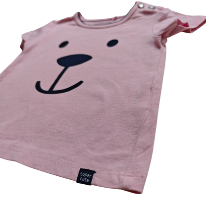 Newborn Kurzarmshirt Rosa Größe 62