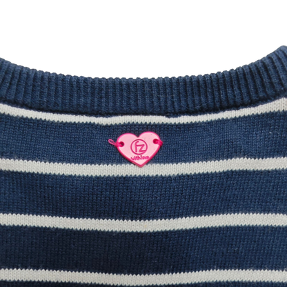 FR3NDZ Kleid Dunkelblau, Weiß, Pink Größe 62