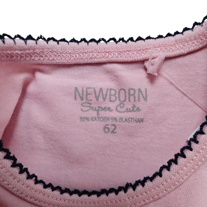 Newborn Kurzarmshirt Rosa Größe 62