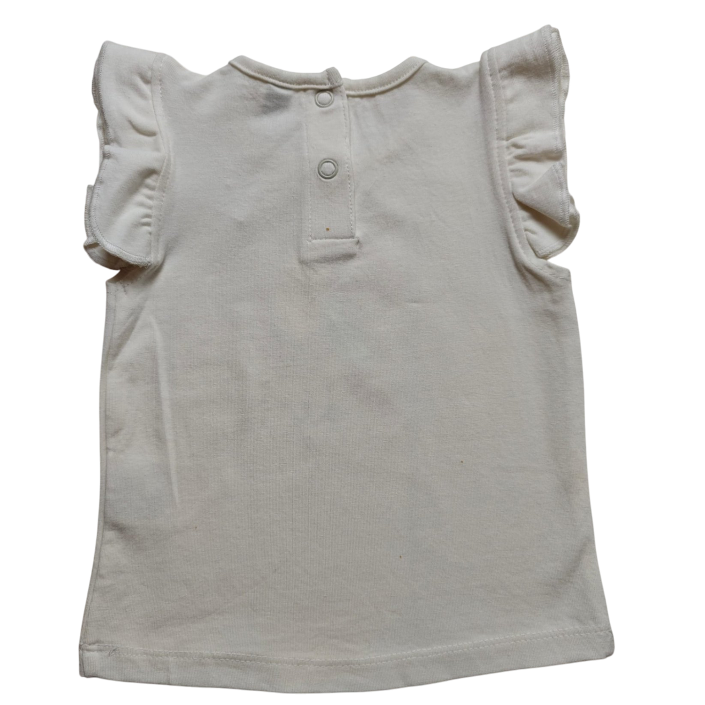 Newborn Kurzarmshirt Weiß Größe 62