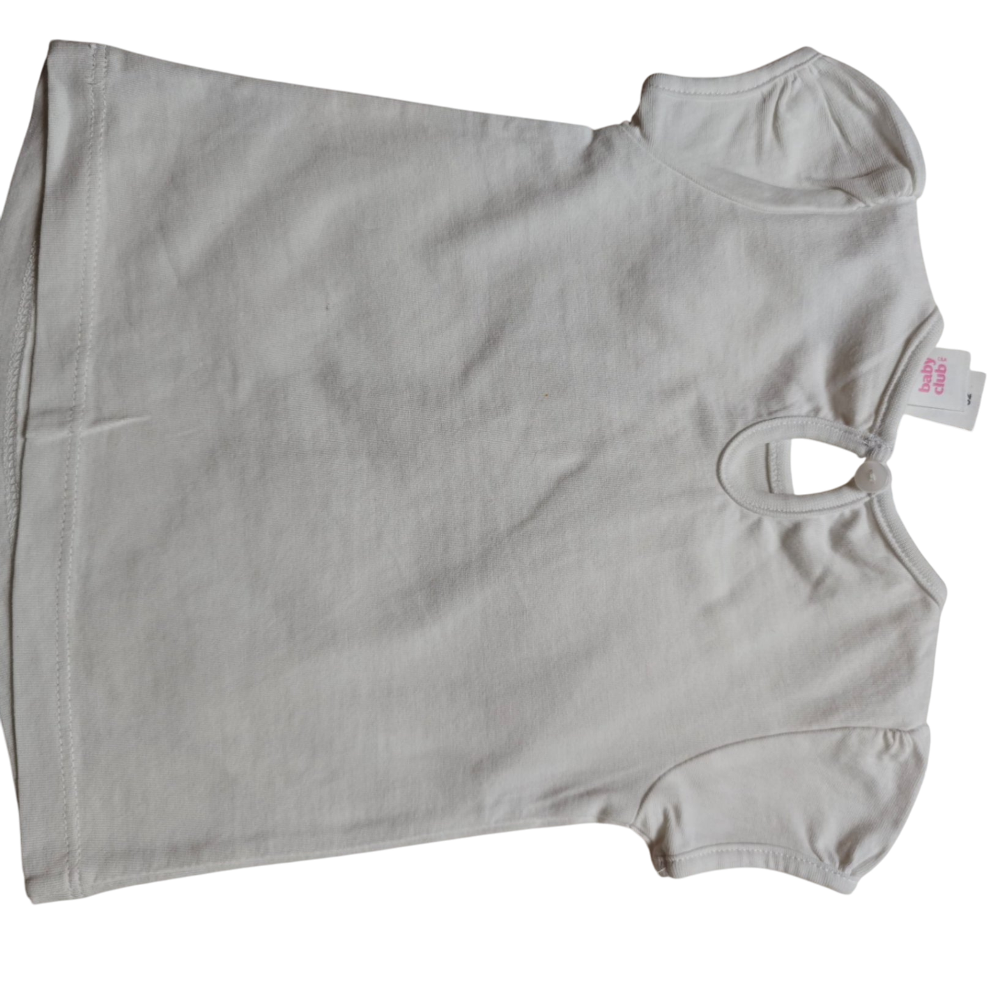Baby Club Kurzarmshirt Weiß Größe 62