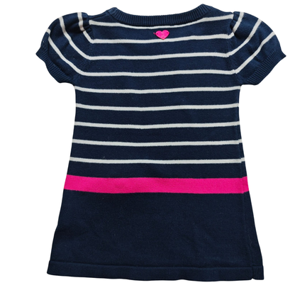 FR3NDZ Kleid Dunkelblau, Weiß, Pink Größe 62