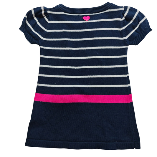 FR3NDZ Kleid Dunkelblau, Weiß, Pink Größe 62