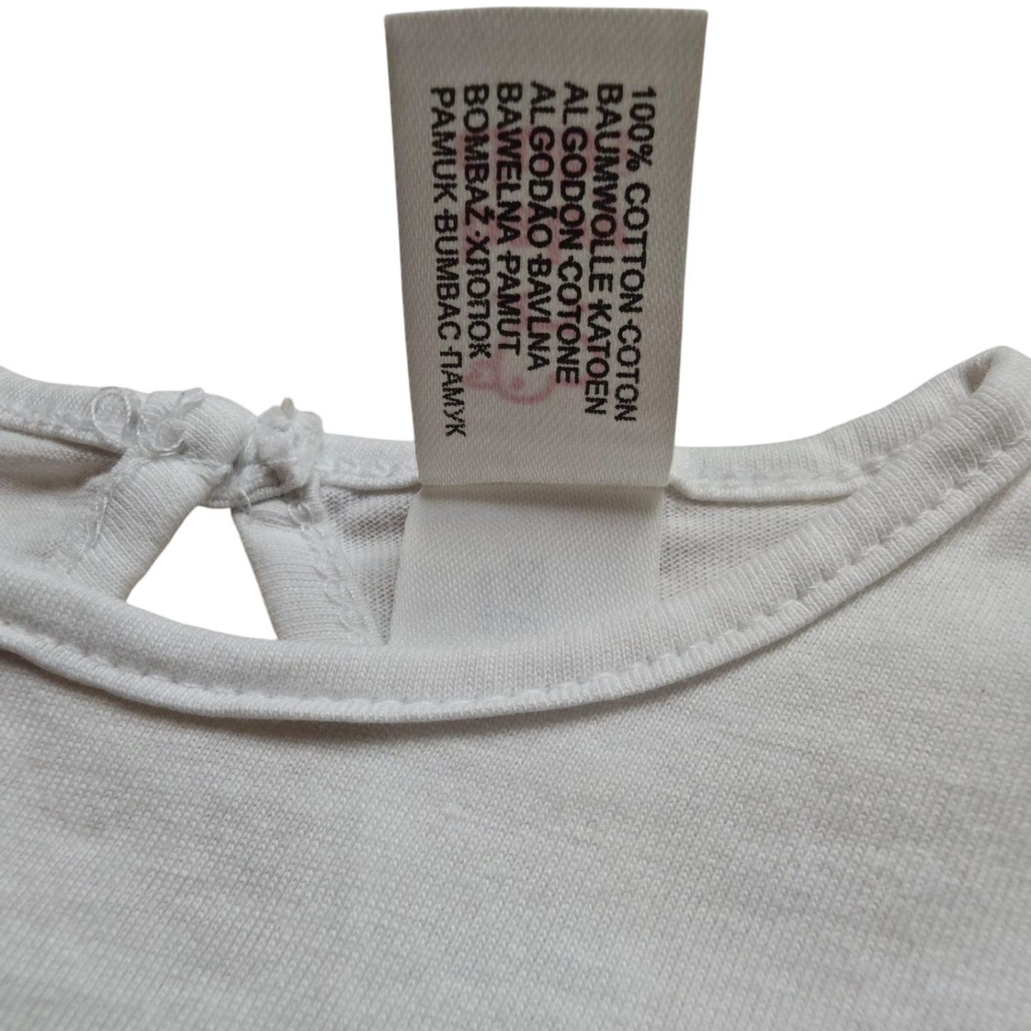 Baby Club Kurzarmshirt Weiß Größe 62