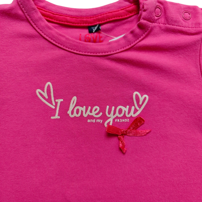 FR3NDZ Kurzarmshirt Pink Größe 68
