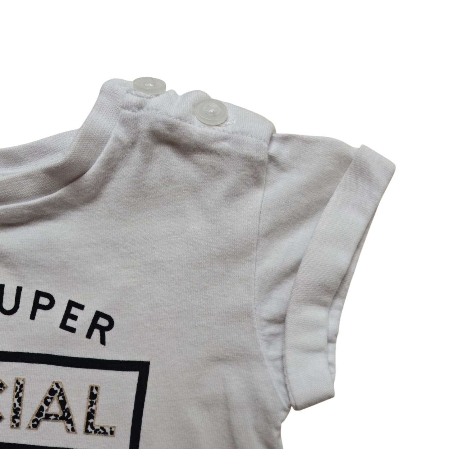 Bakkaboe Kurzarmshirt Weiß Größe 62