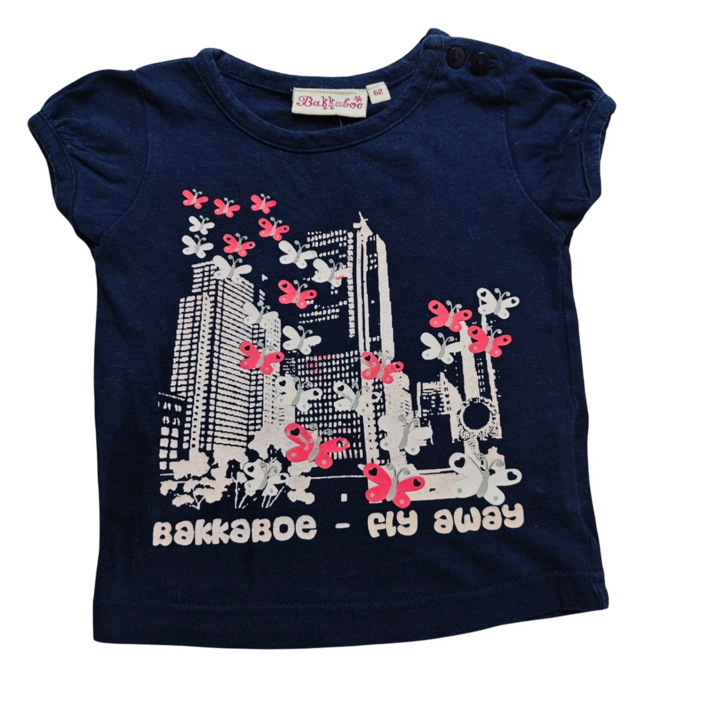 Bakkaboe Kurzarmshirt Dunkelblau Größe 62