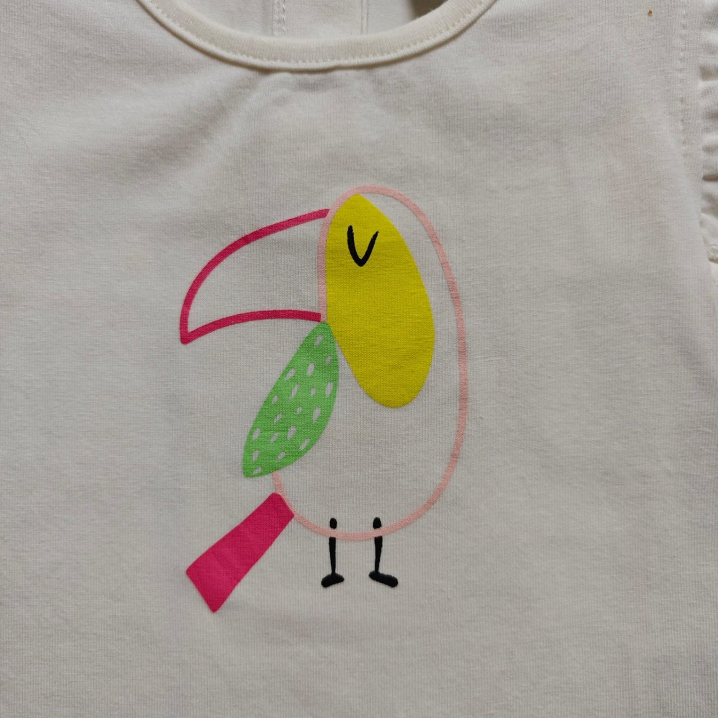 Newborn Kurzarmshirt Weiß Größe 62