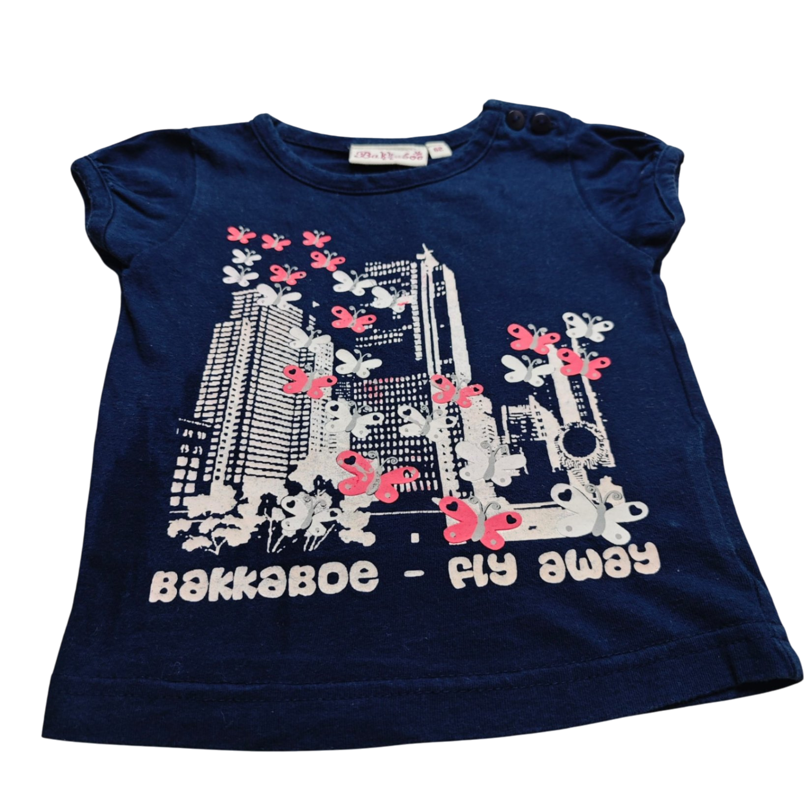 Bakkaboe Kurzarmshirt Dunkelblau Größe 62