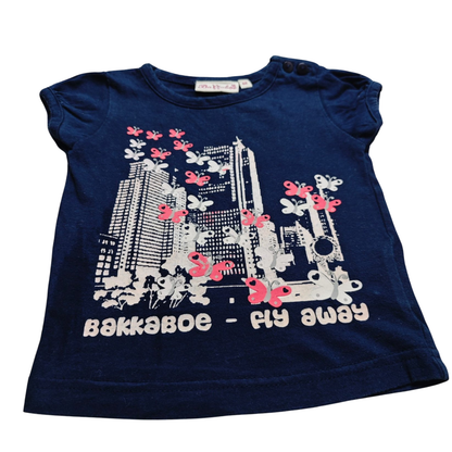 Bakkaboe Kurzarmshirt Dunkelblau Größe 62