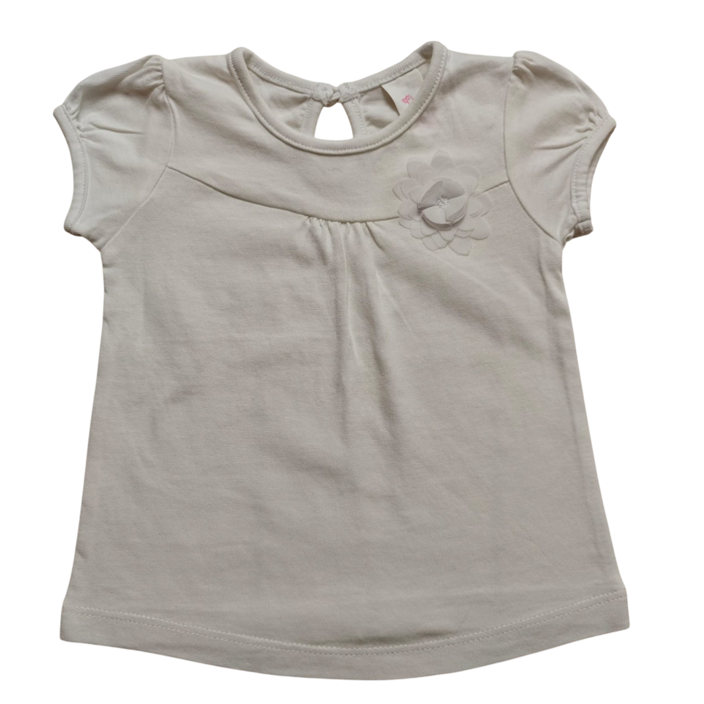 Baby Club Kurzarmshirt Weiß Größe 62