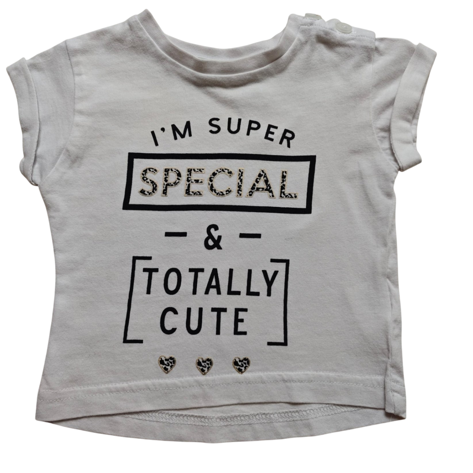 Bakkaboe Kurzarmshirt Weiß Größe 62