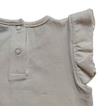 Newborn Kurzarmshirt Weiß Größe 62