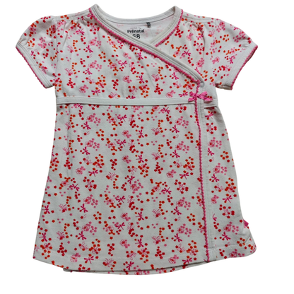 Prénatal Kleid Weiß, Rosa, Rot Größe 68