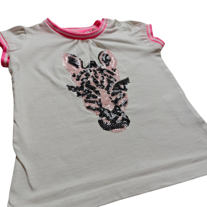 Bakkaboe Kurzarmshirt Weiß Größe 68