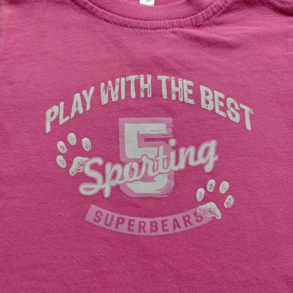 Markenlos Kurzarmshirt Rosa Größe 62