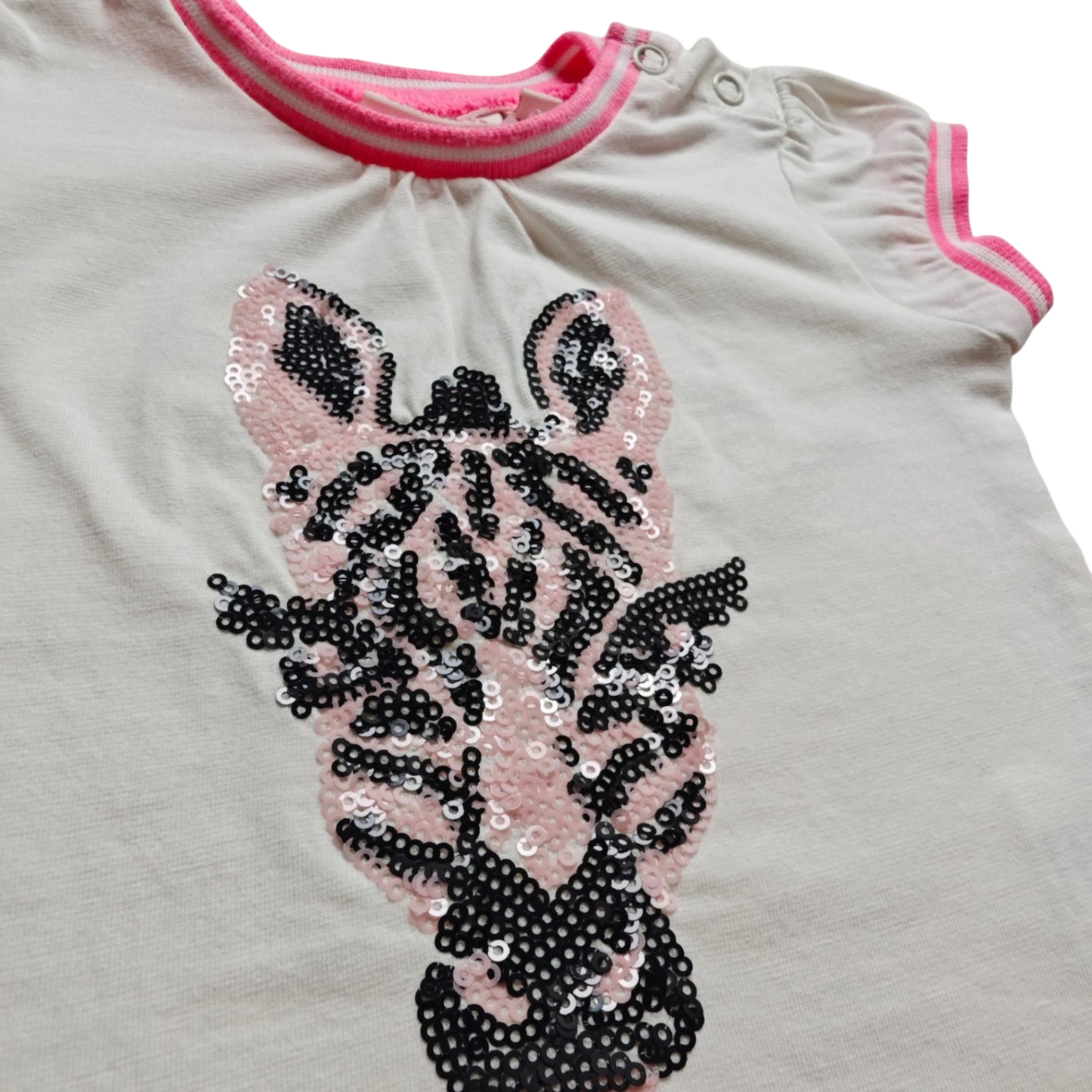 Bakkaboe Kurzarmshirt Weiß Größe 68