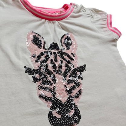 Bakkaboe Kurzarmshirt Weiß Größe 68