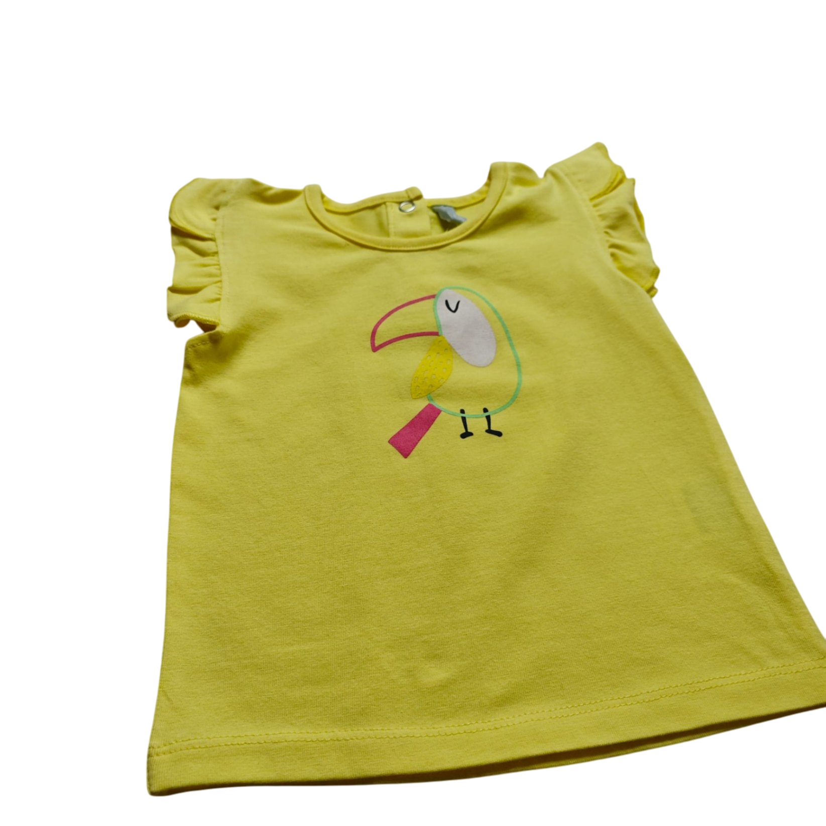 Newborn Kurzarmshirt Gelb Größe 68