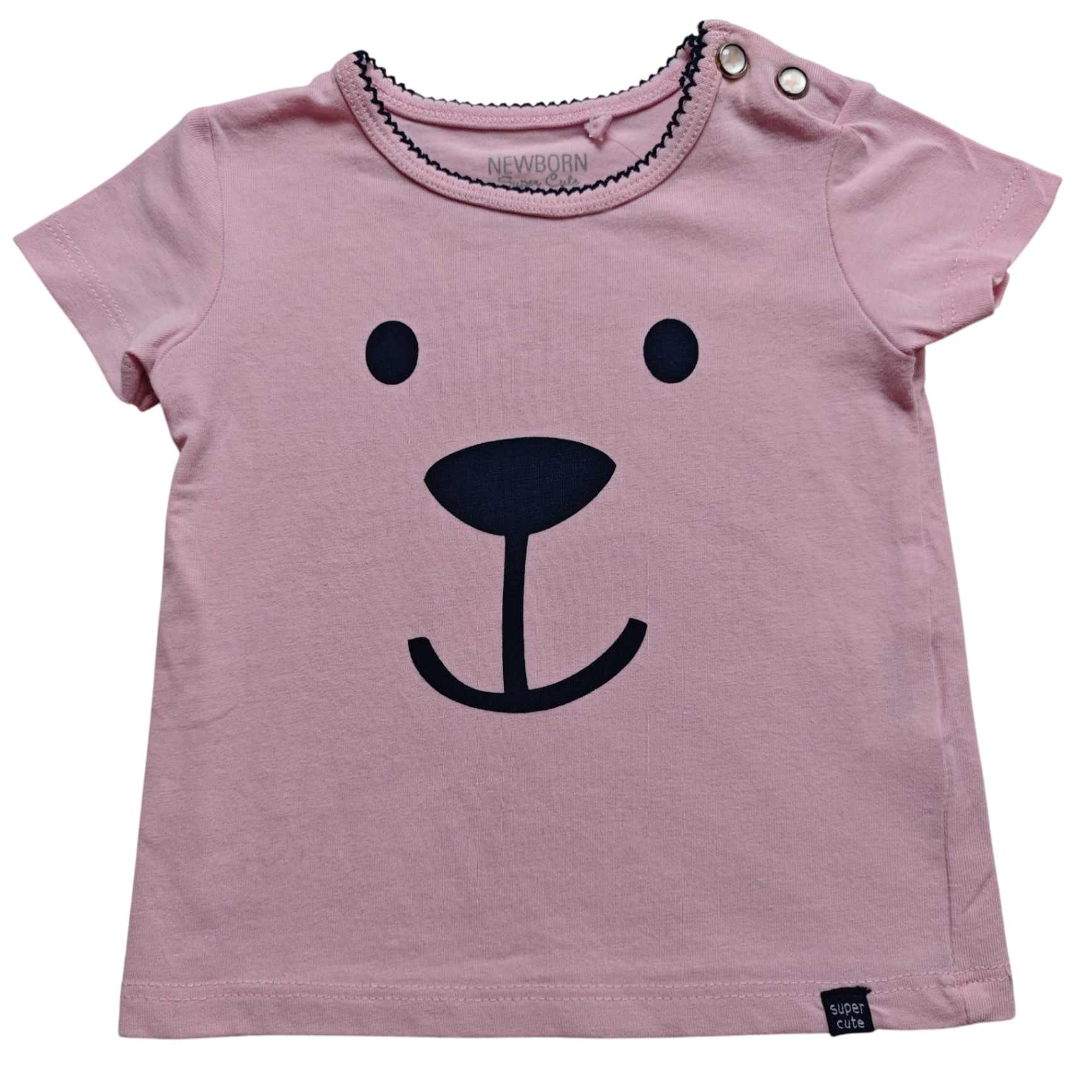 Newborn Kurzarmshirt Rosa Größe 62