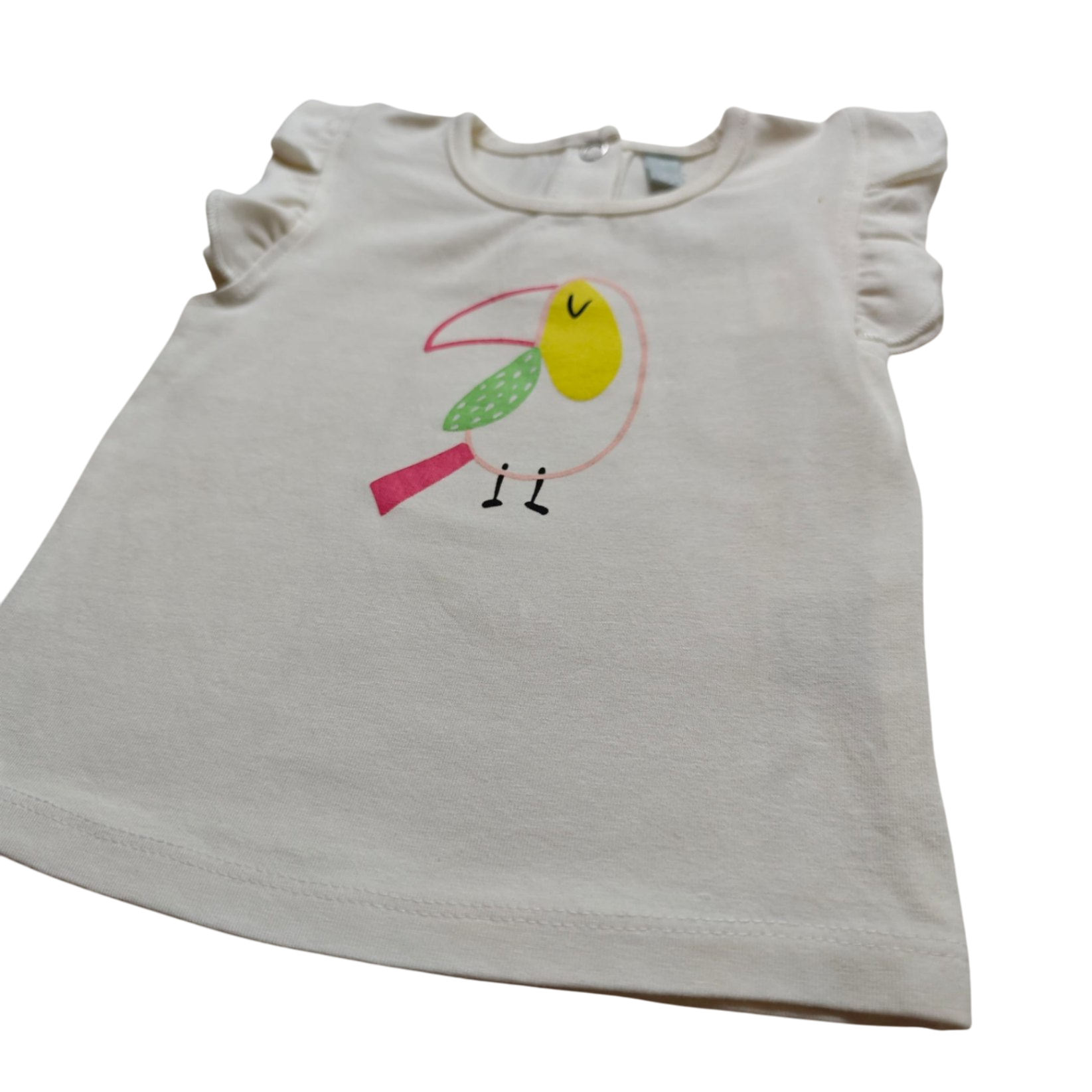 Newborn Kurzarmshirt Weiß Größe 62