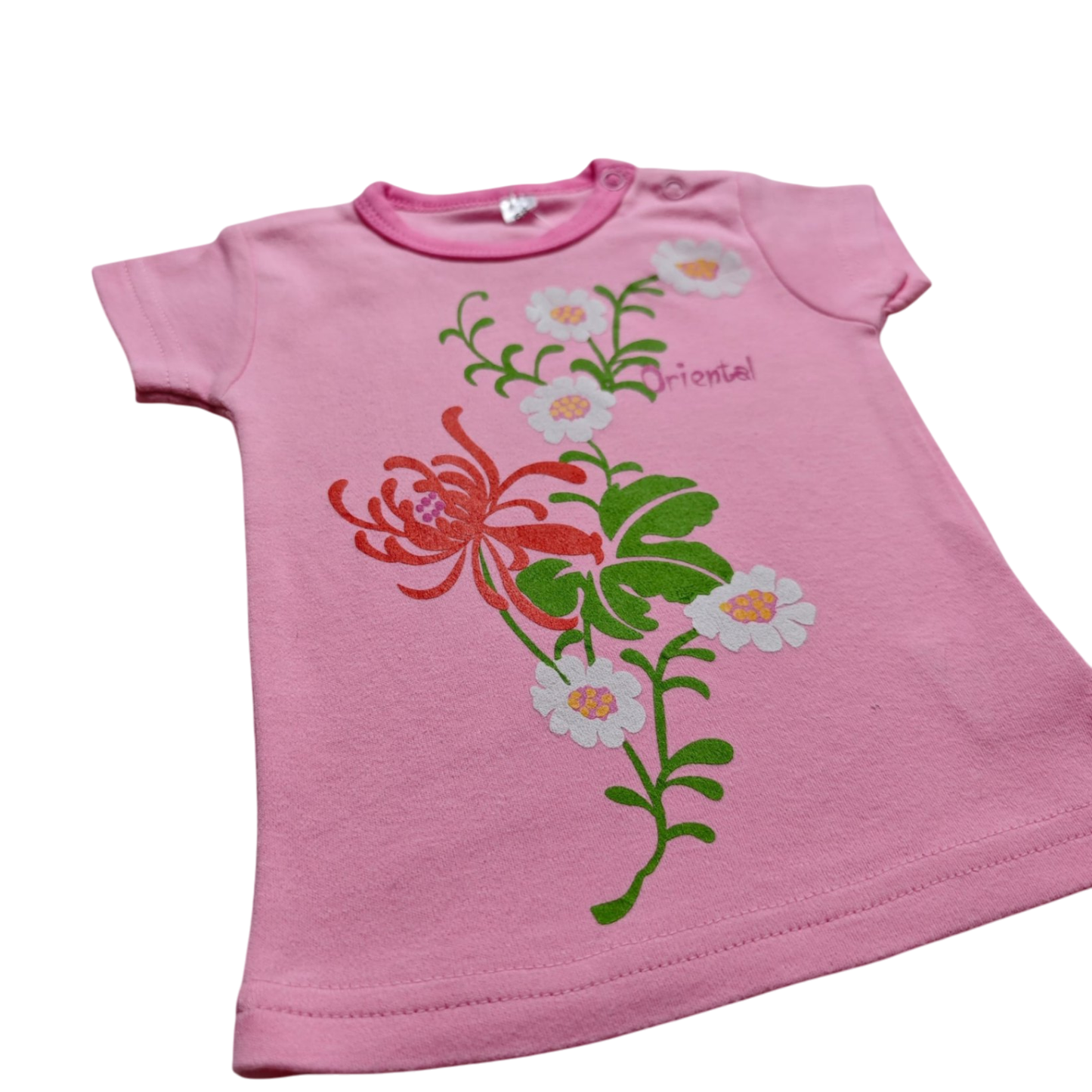 Markenlos Kurzarmshirt Pink Größe 68