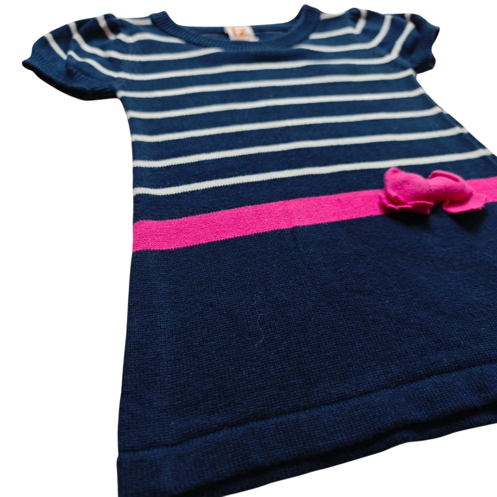 FR3NDZ Kleid Dunkelblau, Weiß, Pink Größe 62