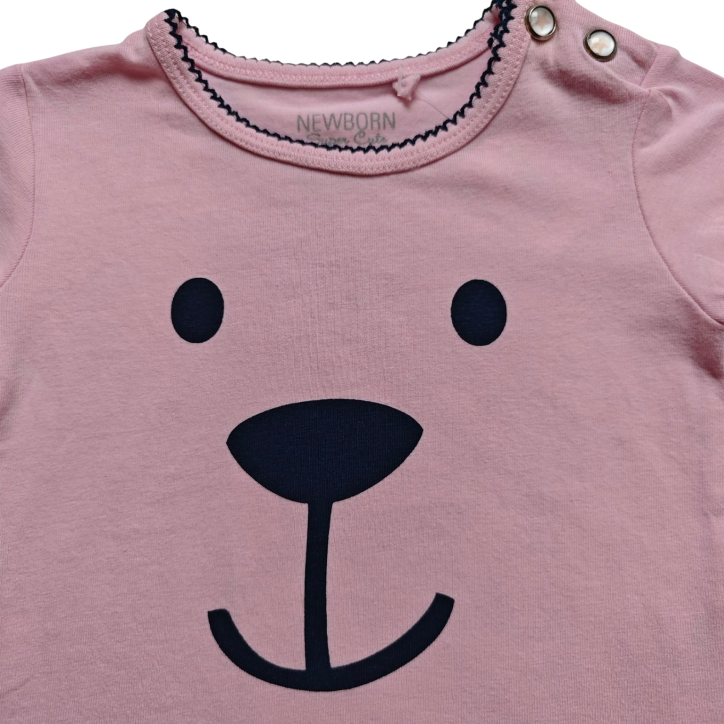 Newborn Kurzarmshirt Rosa Größe 62